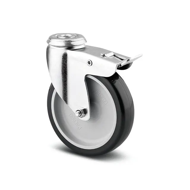 1477Pao075p30 - 60Kg Bolt Hole Total Brake 75Mm Polyurethane 1