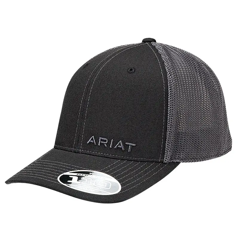 1597501 Ariat Men's Flexfit 110 Ball Cap - Black 1