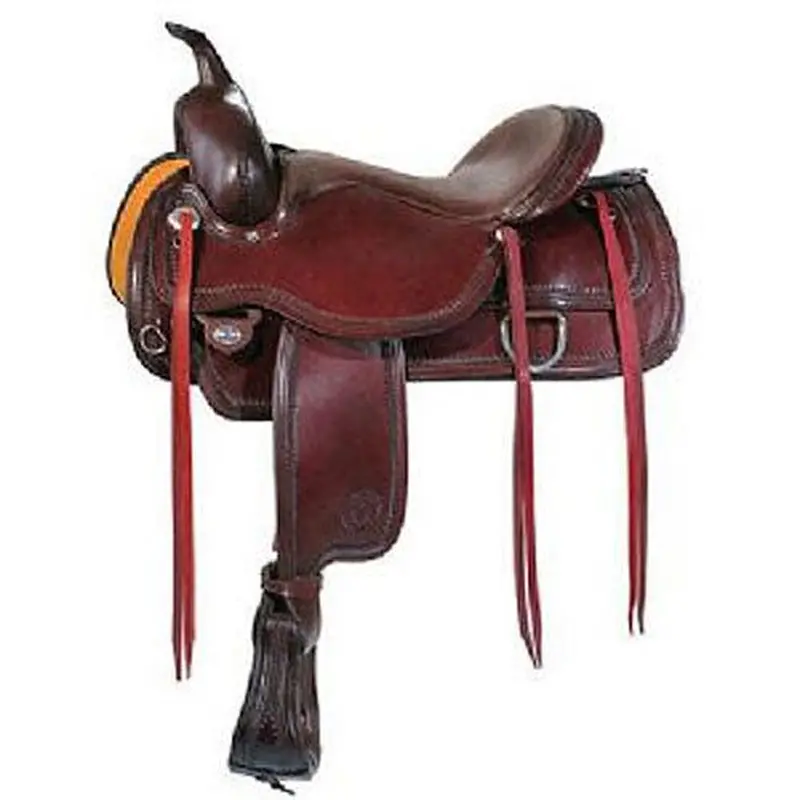 1651-8601-04 Circle Y 16" Seat Medium Flex Tree Topeka Flex2 Trail Saddle- Walnut 1