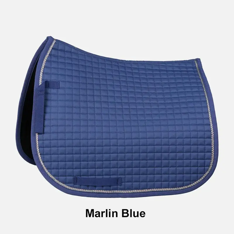 17397 Horze Glarus Quick Dry Dressage Saddle Pad With Glitz Braid Piping 1