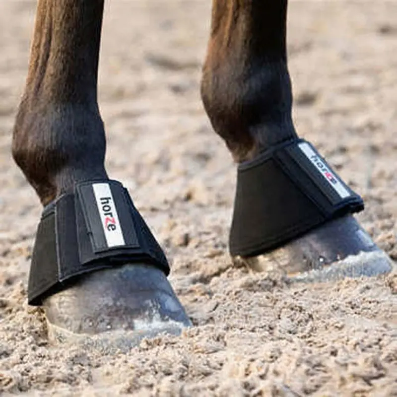 19768 Horze All Purpose Bell Boots - Black 1