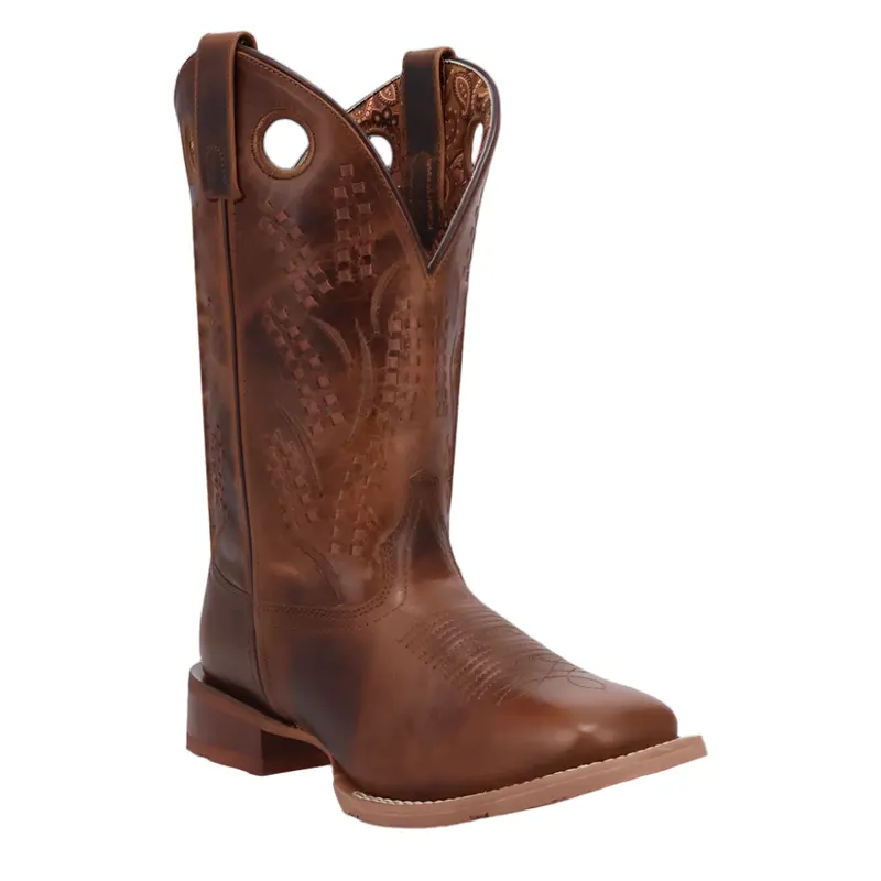 2012 Laredo Women's Dream Weaver Leather Cowboy Boot - Brown 1