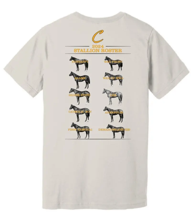 2024 Stallion Roster Short Sleeve T-Shirt 1