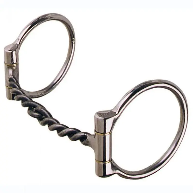 209 Reinsman Large Twisted Sweet Iron Snaffle Offset Dee Bit 5 Inch 1