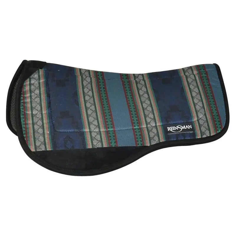 22649T Reinsman Contoured Trail Pad With Tacky-Too Backing - Corral Navy 1