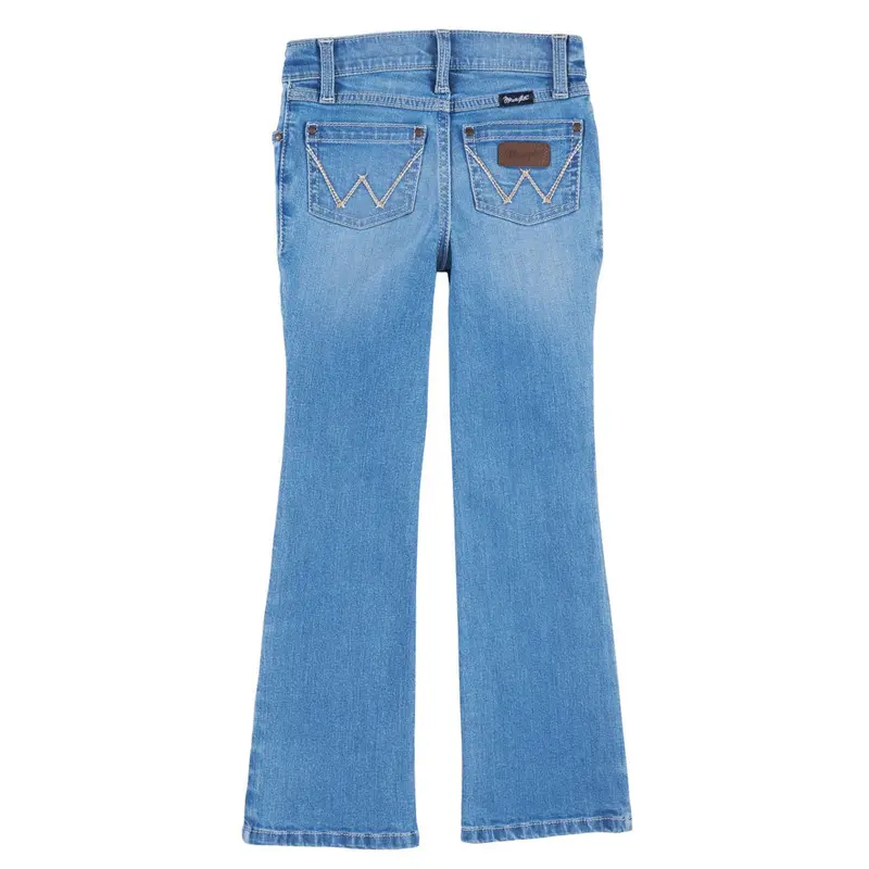 2315035 Wrangler Girls' Boot Cut Jeans With W/Back Pocket Stitching 1