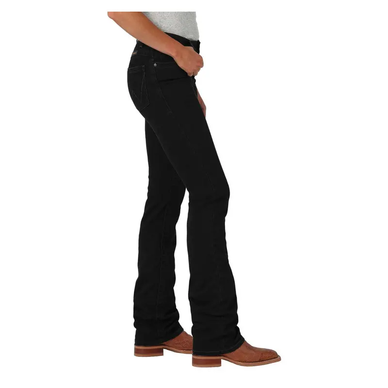 2337772 Wrangler Women's Mid-Rise Boot Cut Willow Ultimate Riding Jean - Black 1