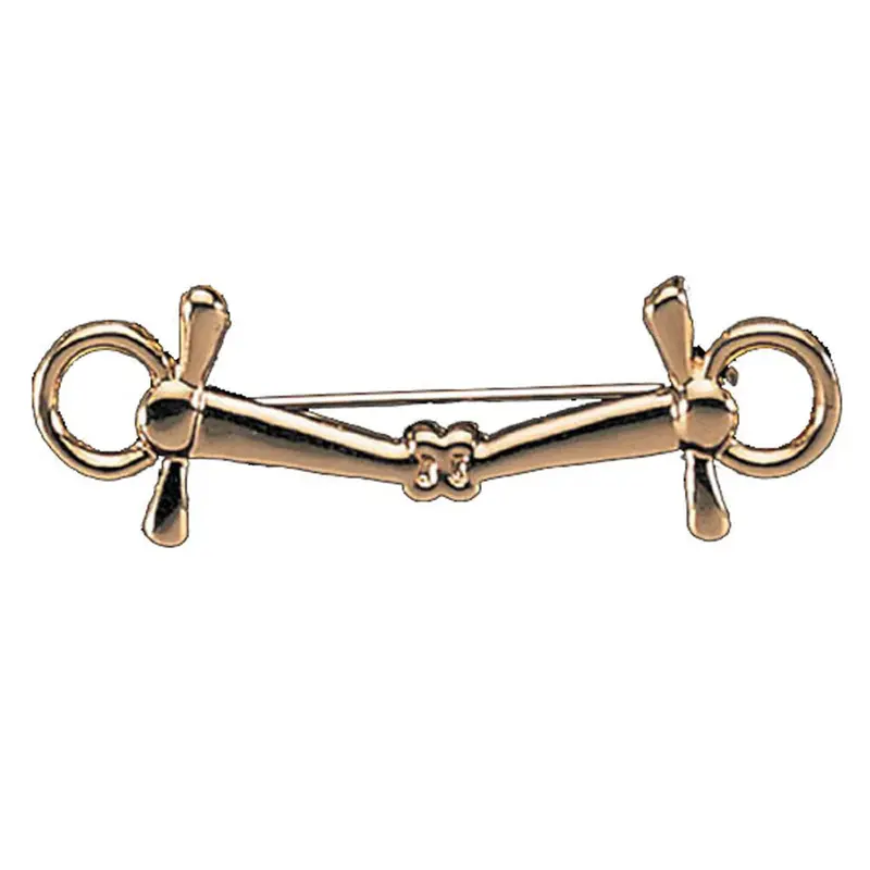 246108 Exselle Full Cheek Snaffle Bit Stock Pin - Gold 1