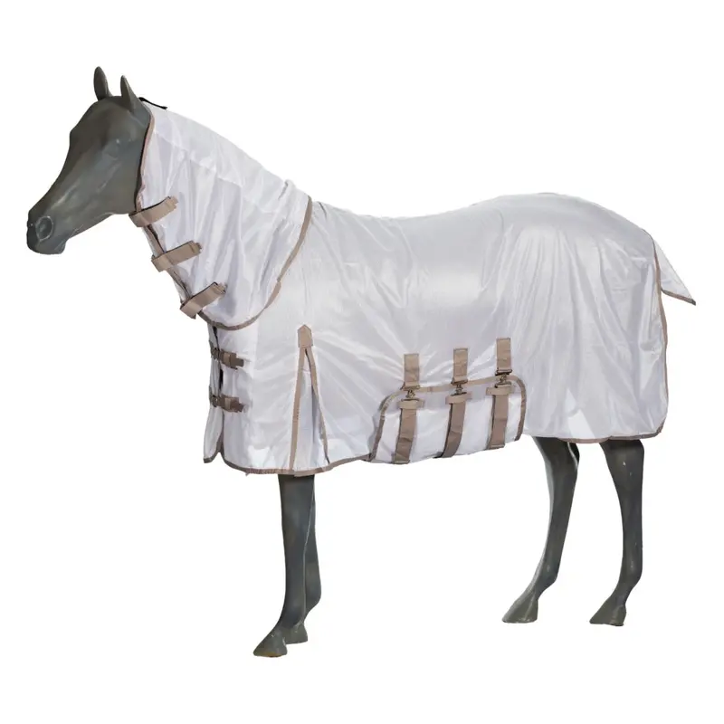 24Qwecs-At Horze Defense Combo Neck Fly Sheet - Atmosphere 1
