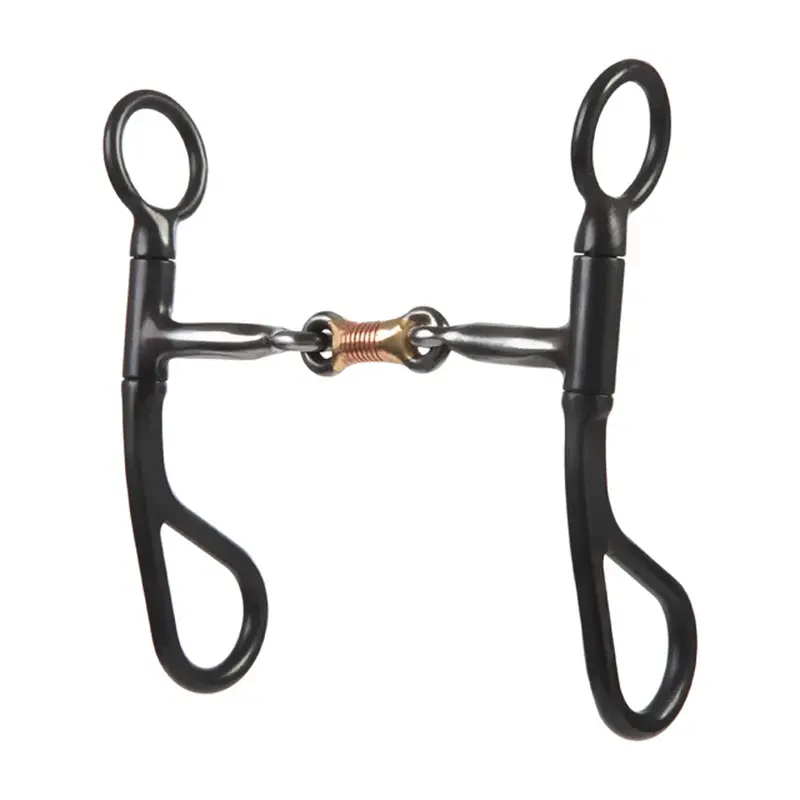 25-2940 Weaver All Purpose Three-Piece Snaffle Mouth With Copper Inlay 5" Bit 1