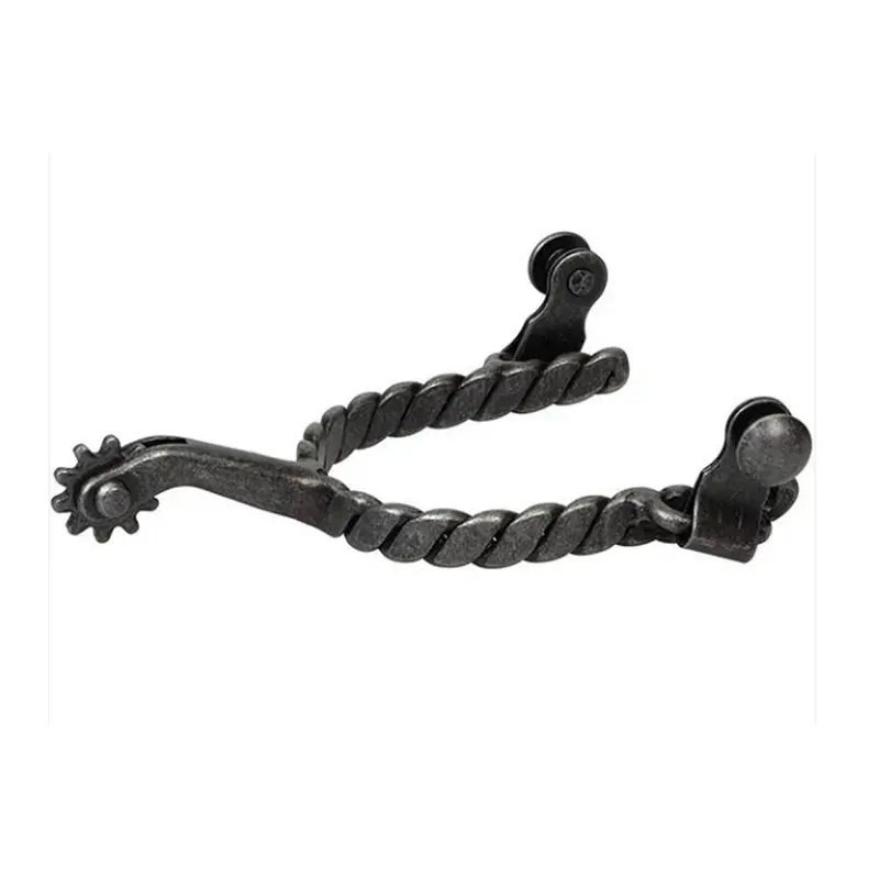 25516-53-12 Weaver Leather Ladies Twisted Roping Spur - Black 1