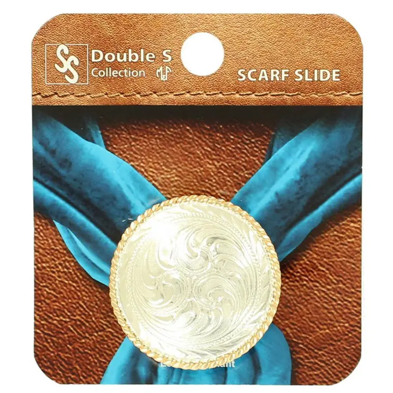 28070 Double S Scarf Slide Rope Edge Concho 1