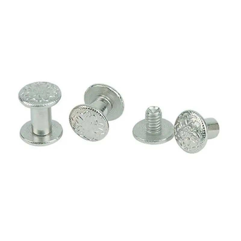 30-1100 Weaver Leather Chicago Screws With Floral Engraving 1
