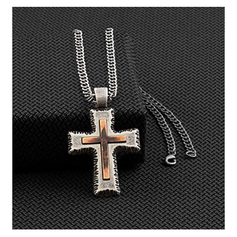 32162 Twister Men's Cross Necklace 1