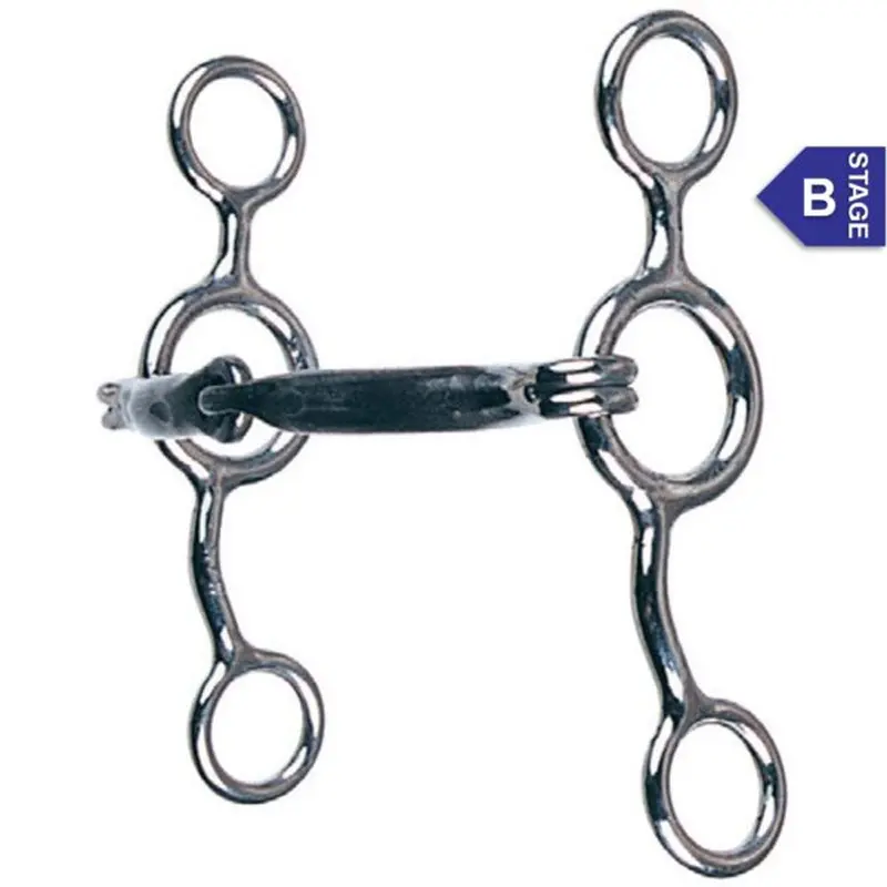343 Reinsman Junior Cow Horse Sweet Iron Snaffle Bit 5 Inch 1