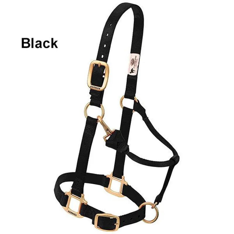 35-7035 Weaver Leather Original Adjustable Chin And Throat Snap Horse Halter 1