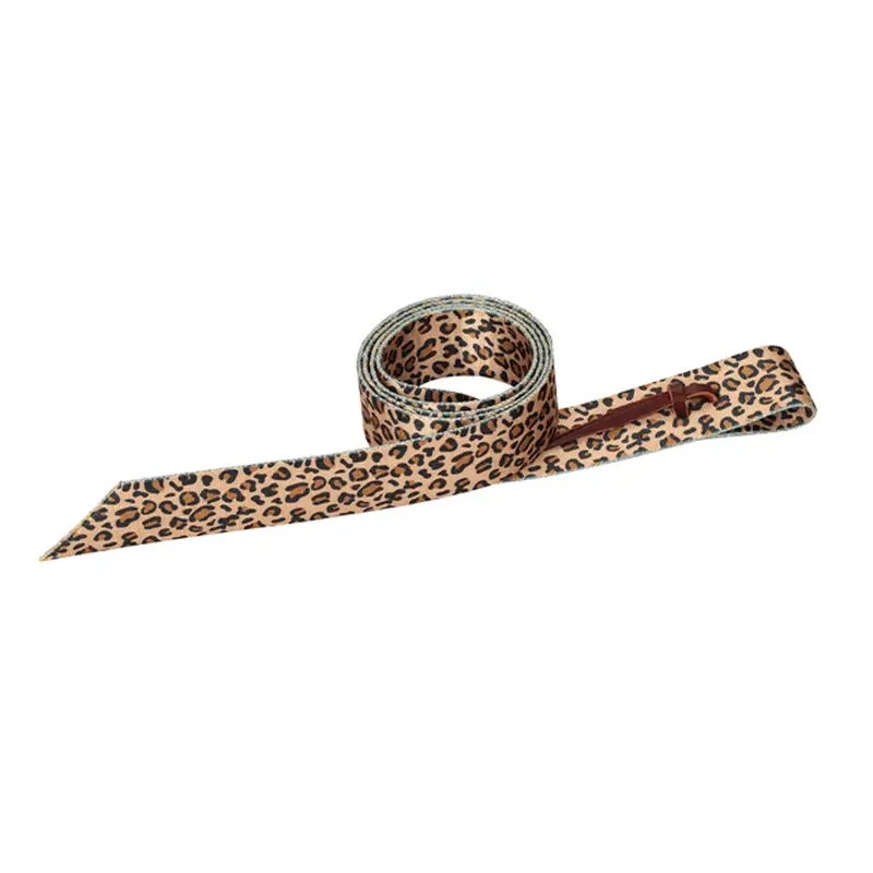 35510-60-202 Weaver Patterned Poly Tie Strap With Holes 1-3/4" X 60" - Leopard 1