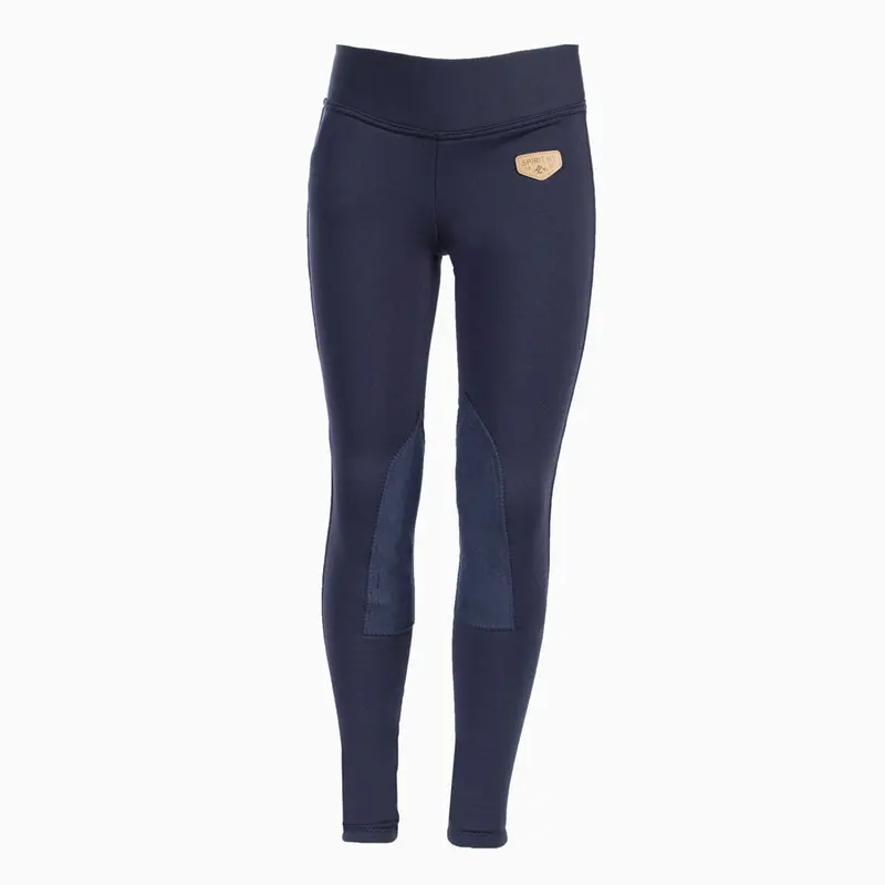 36244 Horze Active Kids Knee Patch Winter Tights Breech 1