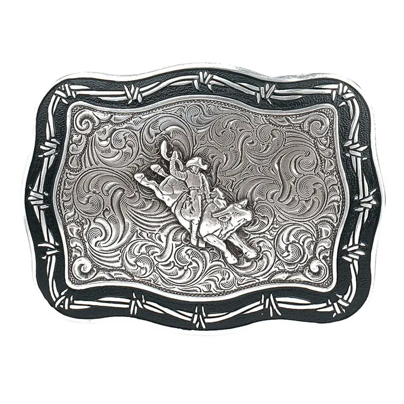 38028 Crumrine Vintage Bull Rider Buckle 1