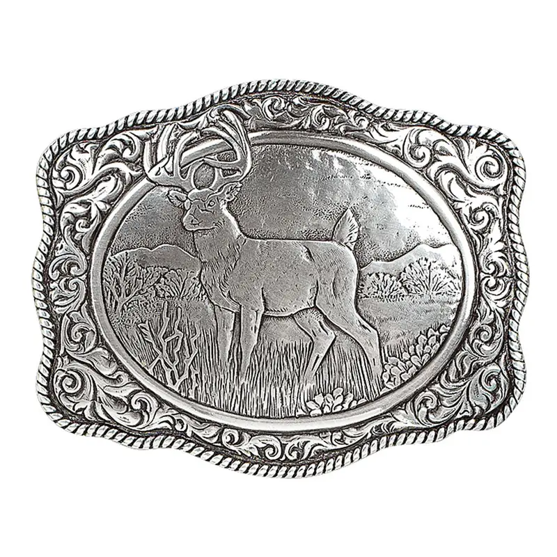 38038 Men's Crumrine Vintage Buck Belt Buckle 1