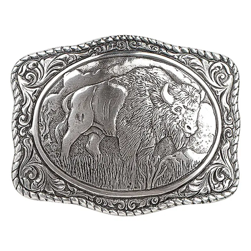 38058 Crumrine Vintage Buffalo Belt Buckle 1