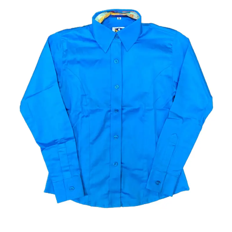 38353 Royal Highness Youth Concealed Zippered Western Show Shirt - Turquoise 1