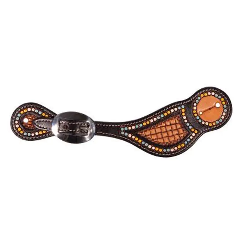 3P9108-Dots Professional's Choice Women's Dotted Spur Strap 1