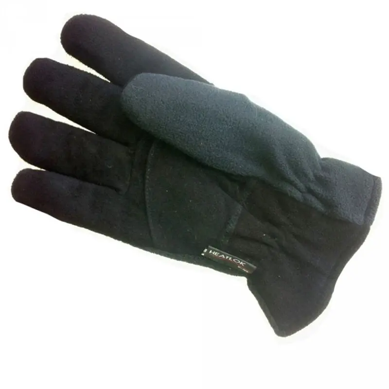 4205 Tuff Mate Adult Heatlock Fleece Winter Gloves  - Black 1