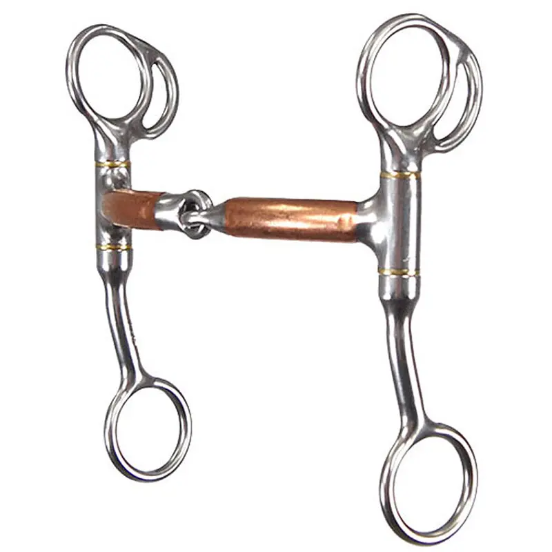 427 Reinsman Tom Thumb 1/2 Inch Smooth Copper Snaffle Bit 5 Inch Mouth 1