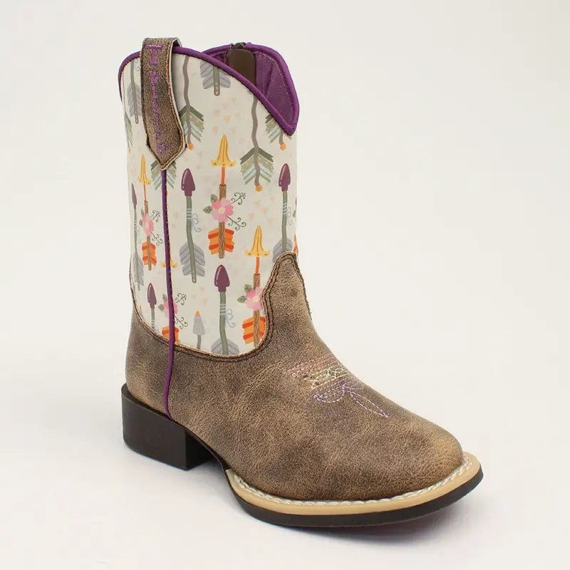 4413402 Twister Hannah Youth & Toddler Western Boot Brown 1