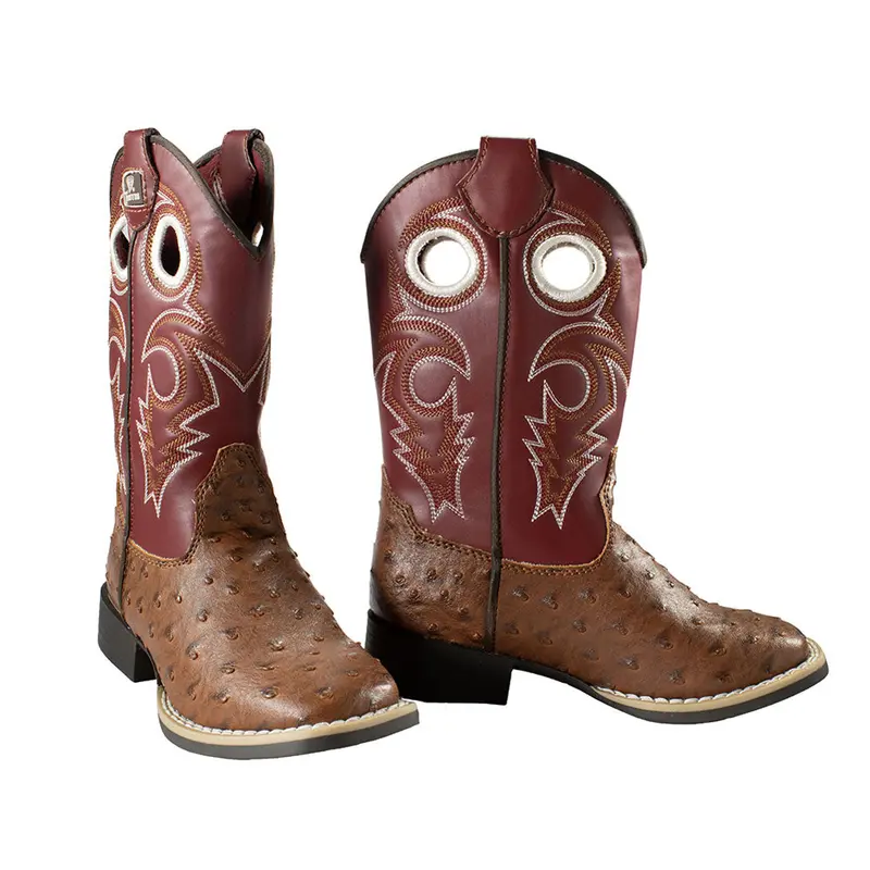 446010004 Twister Girls Luca Boot - Red & Brown 1