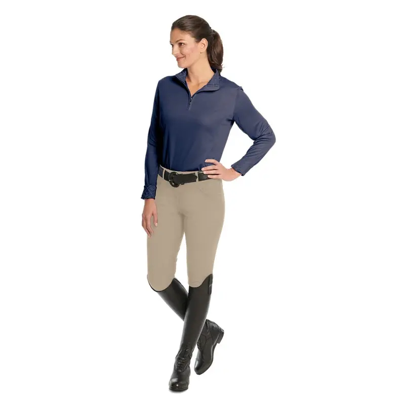 470497 Ovation Ladies Softflex Grip-Tec™ Knee Patch Breeches 1