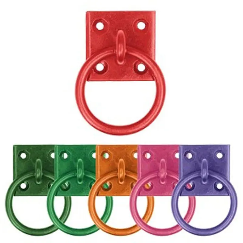 470983 Perry Equestrian Tie Ring Pack Of 2 - Red 1