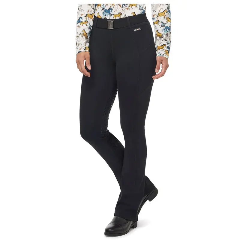 50446 Kerrits Women's Coolcore Silicone Full Leg Bootcut Riding Tight - Black 1
