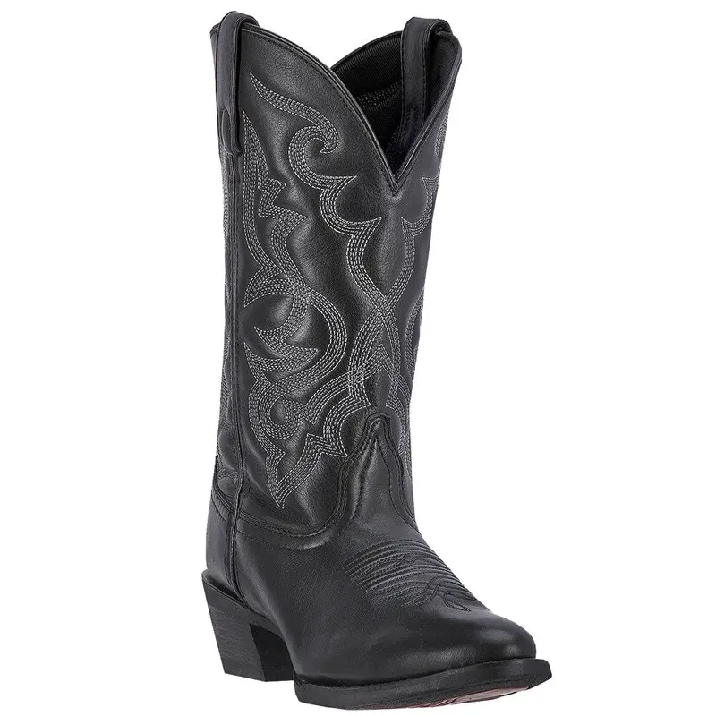 51110 Laredo Women's Maddie Leather Western Cowboy Boot Black 1