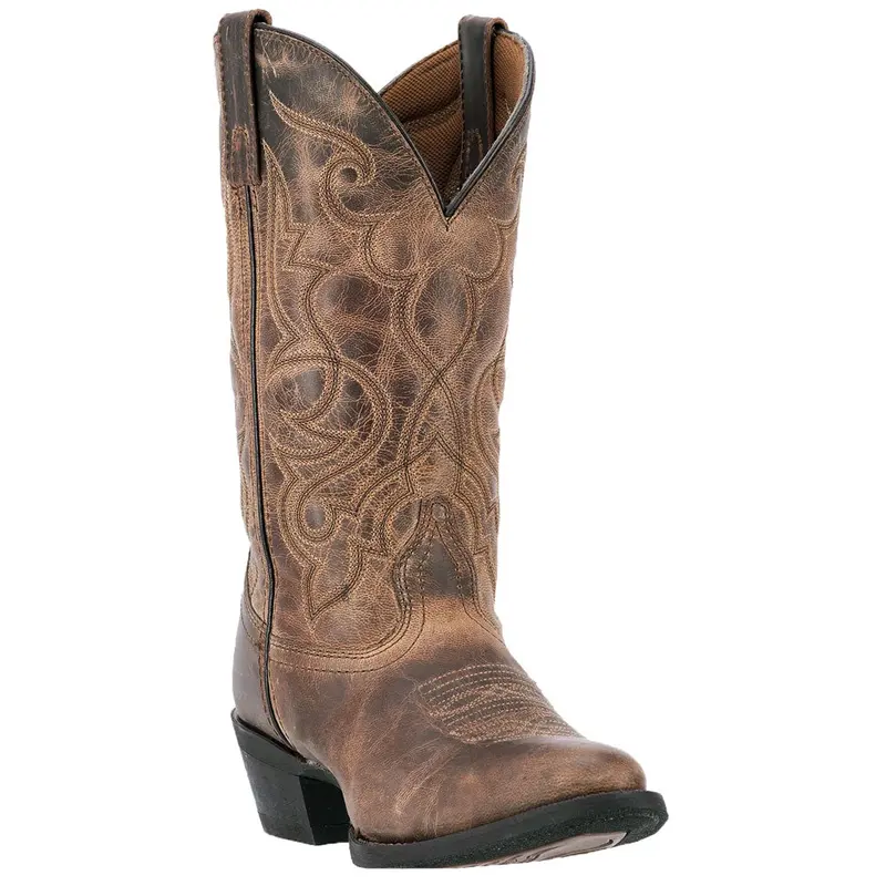 51112 Laredo Women's Maddie Tan Leather Western Cowboy Boot 1