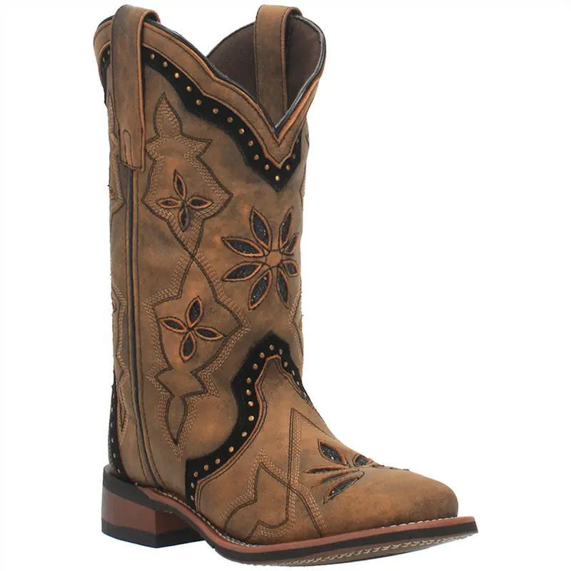5844 Laredo Women's Bouqet Leather Western Cowboy Boot 1
