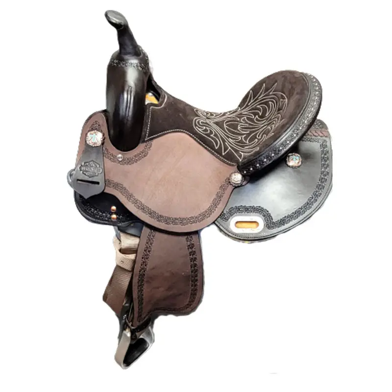 6232-745C-05 High Horse Alice Barrel Saddle 14.5 Inch Wide Tree 1