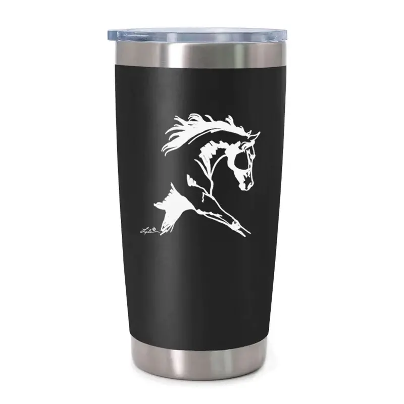 63-061 Awst Stainless Steel Horse Wine Tumbler -Extended Trot 1