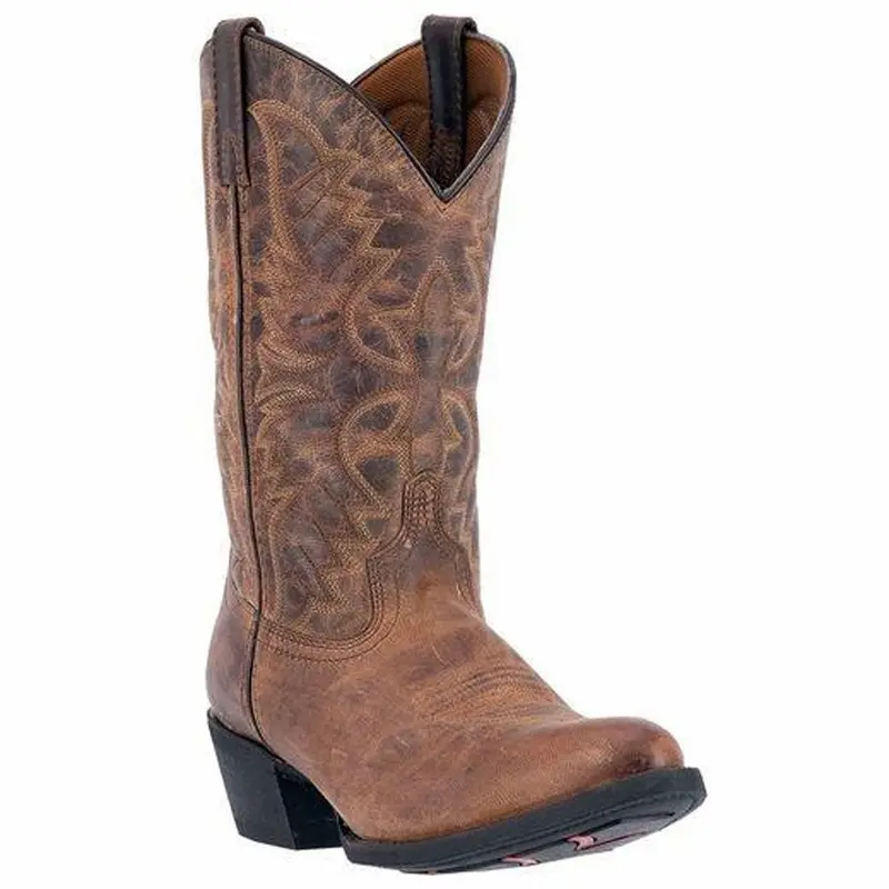 68452 Laredo Men's Birchwood Western Cowboy Boot - Tan Distressed 1