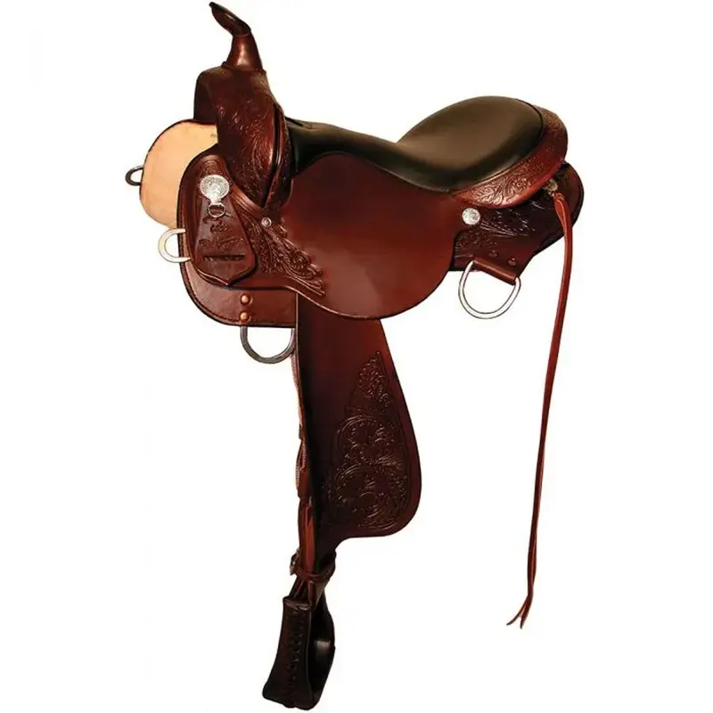 6870-1601-04 High Horse Round Rock Gaited Tree Trail Saddle 16 Inch- Walnut 1