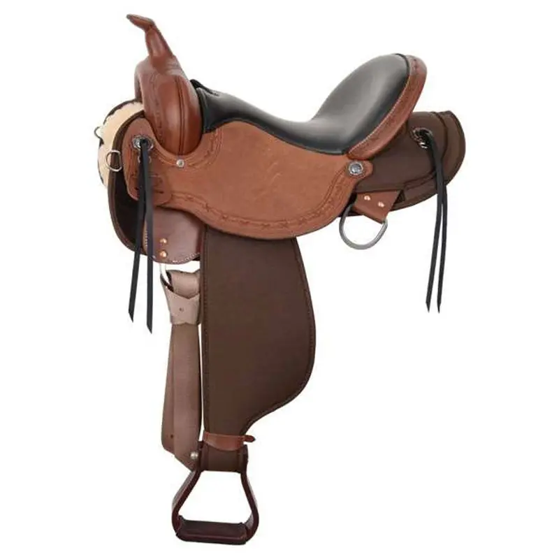 6925-1505-05 High Horse Iron Weed Cordura Trail Saddle 15" Wide Tree 1