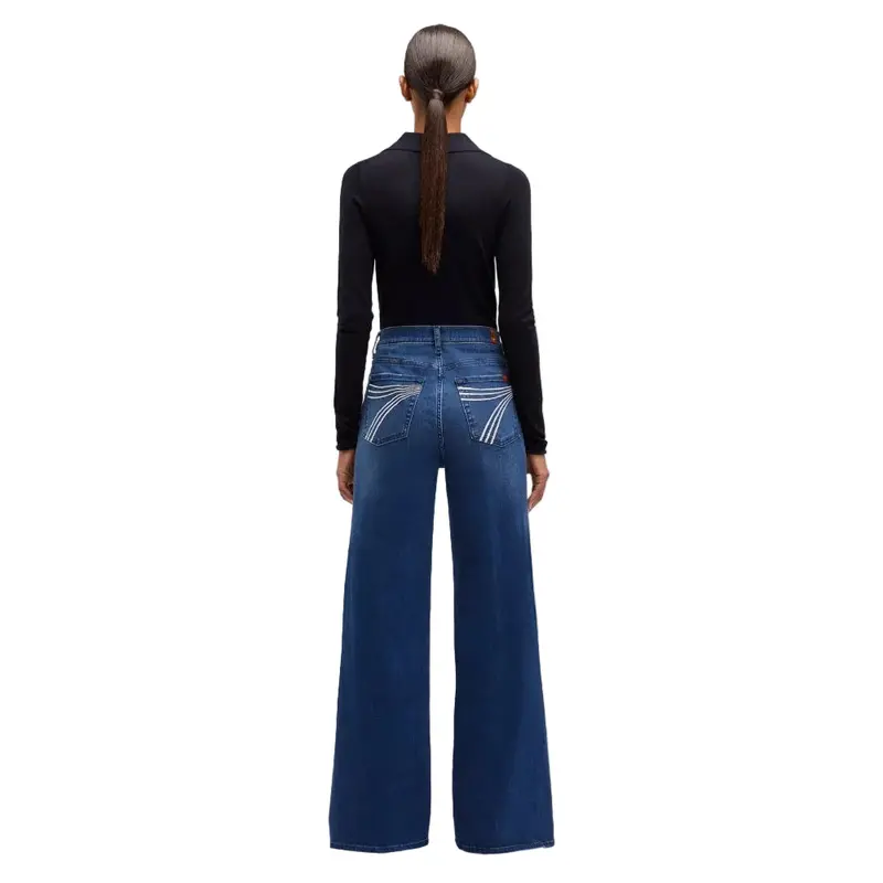 7 For All Mankind Ultra High Rise Jo Wide Leg Jean - Crater 7Uh00005 1