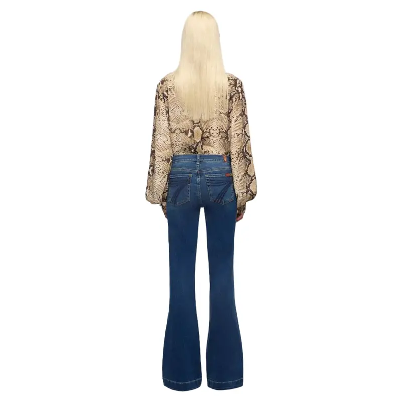 7 For All Mankind Women's Dojo 36" Trouser Jeans - Medium Melrose 7U5g0912 1