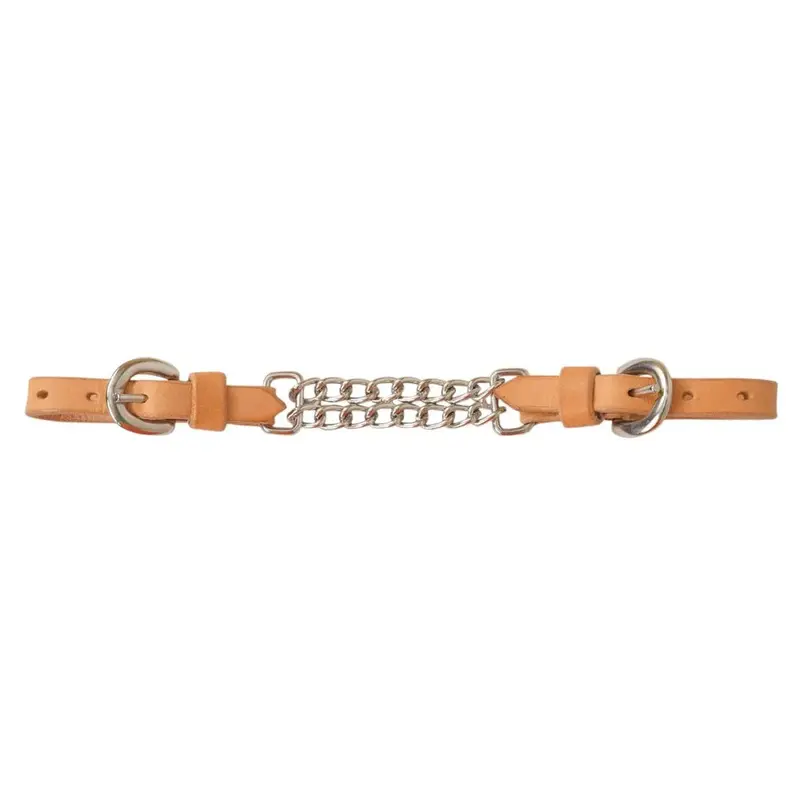 7008 Reinsman Curb Chain Pony Size- Harness Leather 1