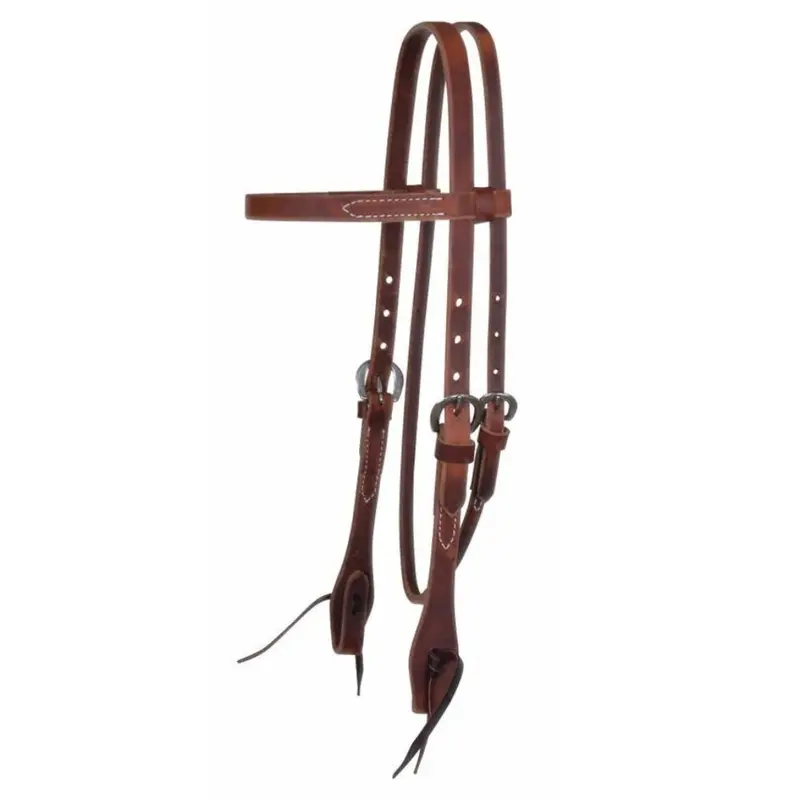 7148 Reinsman Classic Smooth Rosewood Leather Browband Headstall 1