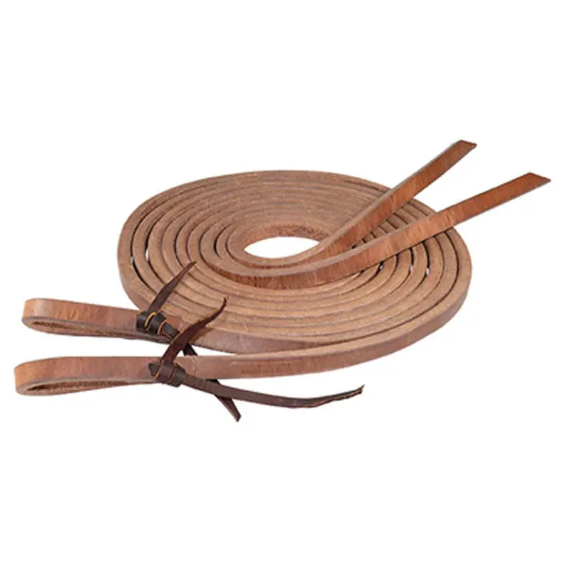 7391 Reinsman Hermann Oak Harness Split Reins 3/4 Inch X 8 Ft. 1