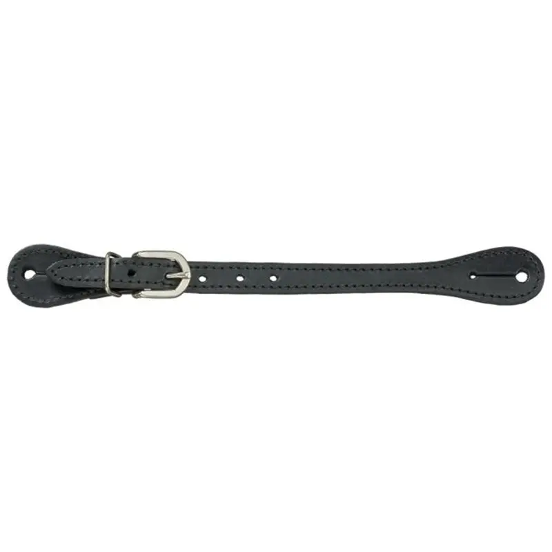 78-3643 Tough 1 Royal King Leather Spur Strap Ladies - Black 1