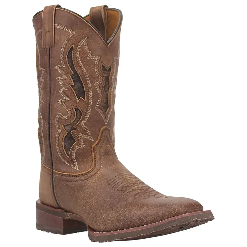 7952 Laredo Men's Tan Square Toe Western Cowboy Boot 1