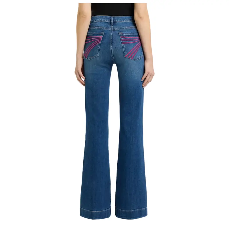 7U307c12-1Zm 7 For All Mankind Women's Dojo Slim Illusion Trouser Jeans - Moonwater 1